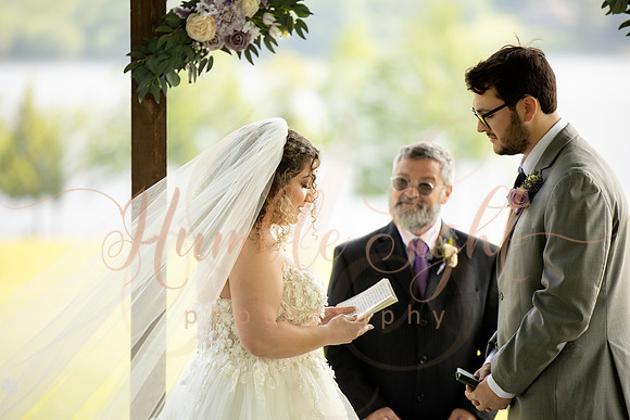 June Maine lake wedding ceremony in Athens