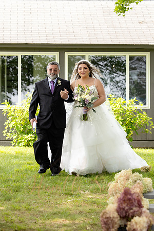 Wedding party celebrating at Athens Maine wedding venue