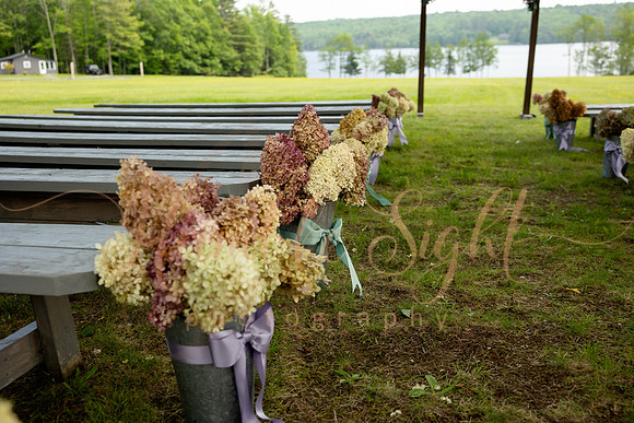 Outdoor lakefront ceremony at Grace on the Lake Maine