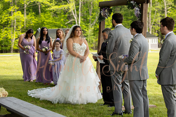 Central Maine waterfront wedding celebration