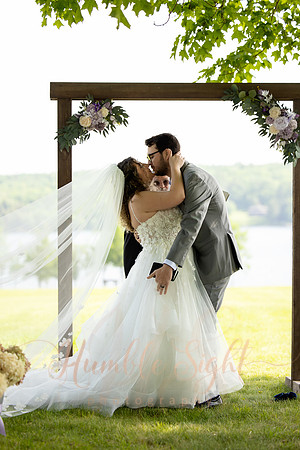 Full moon over Grace on the Lake wedding venue in Maine