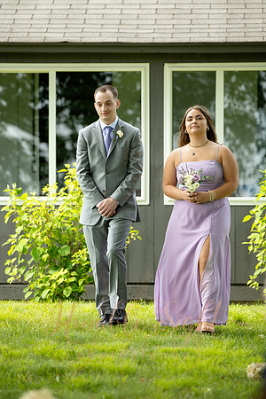 Wedding party celebrating at Athens Maine wedding venue