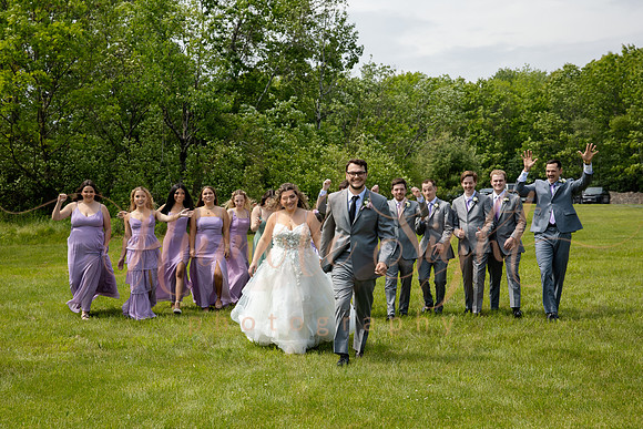 Central Maine waterfront wedding celebration