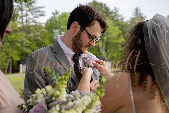 Outdoor lakefront ceremony at Grace on the Lake Maine