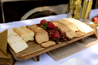 Tented waterfront wedding reception on Swan Lake Maine