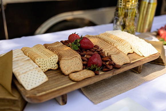 Tented waterfront wedding reception on Swan Lake Maine
