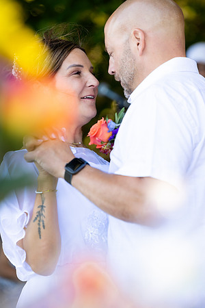 Maine high school sweethearts wedding at Swan Lake