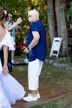 Maine high school sweethearts wedding at Swan Lake