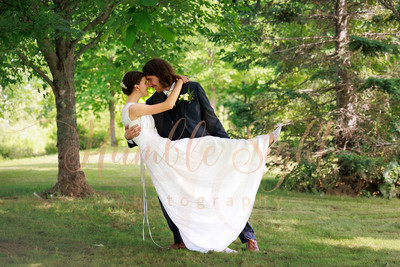 Bangor Maine wedding photography couple portrait on the grounds of Morgan Hill Event Center
