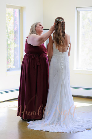 Lavender toss wedding exit in Maine