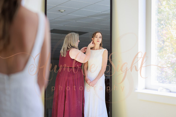 Wedding party portraits at Cascade Park in Bangor Maine