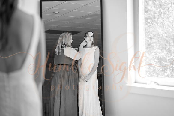 Bride and groom portraits at Cascade Park during fall in Maine