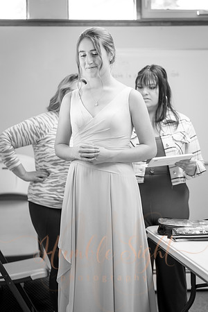 Lavender toss wedding exit in Maine