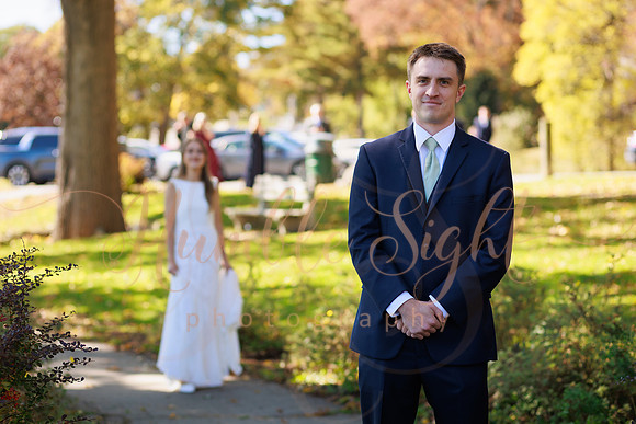 October church wedding in Bangor Maine
