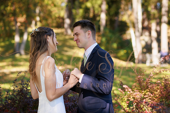 Ben and Leah wedding ceremony at Pilgrim’s Orthodox Church in Bangor Maine