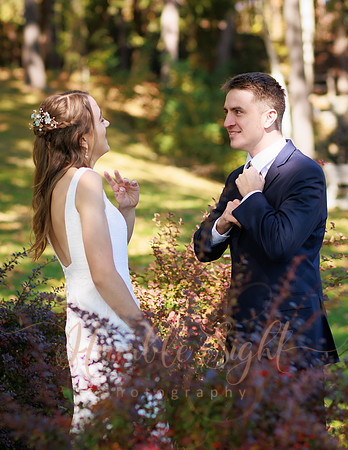 Ben and Leah wedding ceremony at Pilgrim’s Orthodox Church in Bangor Maine