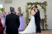 Live wedding band performance at Maine reception