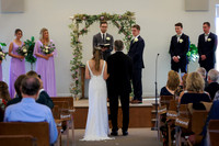 Leah’s brother performing at wedding reception in Maine