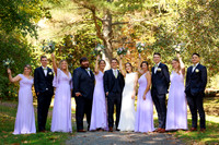 Live wedding band performance at Maine reception