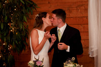 Bride and groom portraits at Cascade Park during fall in Maine