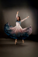 Peyton Levesque dance portrait session at Next Generation Dance Studio in Brewer Maine featuring contemporary and pointe ballet