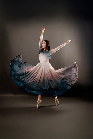 Peyton Levesque dance portrait session at Next Generation Dance Studio in Brewer Maine featuring contemporary and pointe ballet