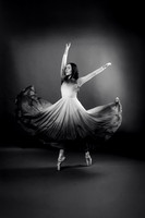 Peyton Levesque dance portrait session at Next Generation Dance Studio in Brewer Maine featuring contemporary and pointe ballet