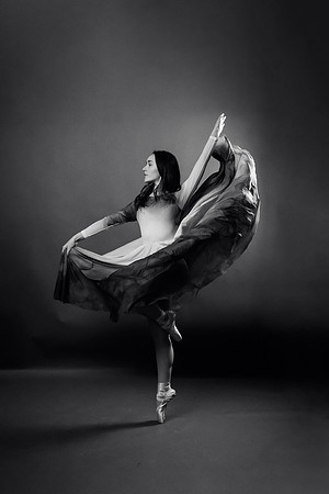 Peyton Levesque dance portrait session at Next Generation Dance Studio in Brewer Maine featuring contemporary and pointe ballet