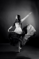 Peyton Levesque dance portrait session at Next Generation Dance Studio in Brewer Maine featuring contemporary and pointe ballet