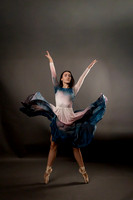 Peyton Levesque dance portrait session at Next Generation Dance Studio in Brewer Maine featuring contemporary and pointe ballet