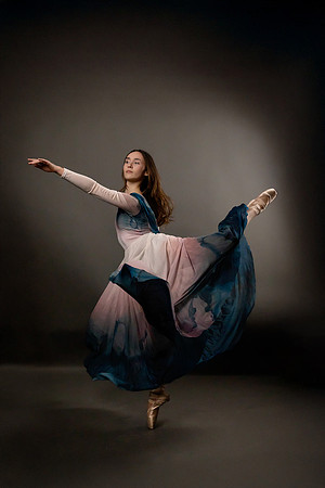 Peyton Levesque dance portrait session at Next Generation Dance Studio in Brewer Maine featuring contemporary and pointe ballet