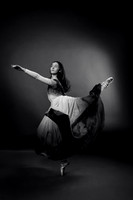 Peyton Levesque dance portrait session at Next Generation Dance Studio in Brewer Maine featuring contemporary and pointe ballet