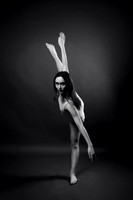 Peyton Levesque dance portrait session at Next Generation Dance Studio in Brewer Maine featuring contemporary and pointe ballet