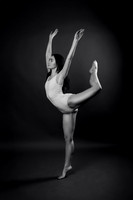 Peyton Levesque dance portrait session at Next Generation Dance Studio in Brewer Maine featuring contemporary and pointe ballet