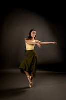 Peyton Levesque dance portrait session at Next Generation Dance Studio in Brewer Maine featuring contemporary and pointe ballet