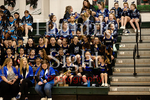 Cheer team performing at Spirit Showdown Maine