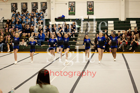 Cheerleaders competing at YMCA Spirit Showdown 2026