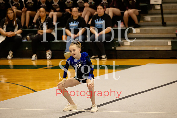 Cheer team performing at Spirit Showdown Maine