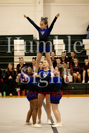 Cheerleaders competing at YMCA Spirit Showdown 2026