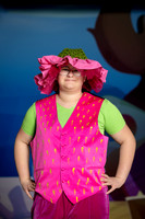 Youth theatre costumes and characters SpongeBob production