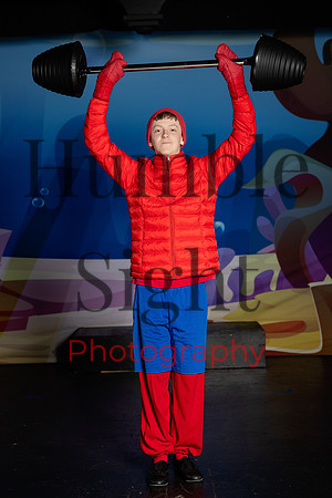 Actors preparing for SpongeBob stage performance