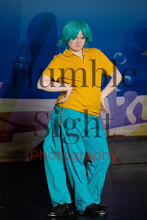 Youth theatre costumes and characters SpongeBob production