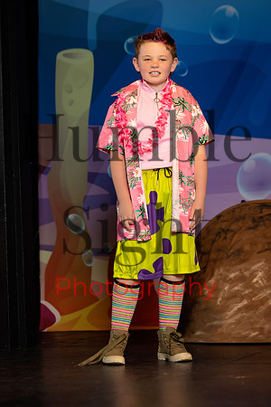 Youth theatre costumes and characters SpongeBob production