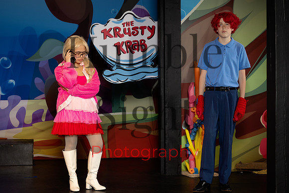 SpongeBob youth theatre rehearsal at Next Generation Theatre Maine
