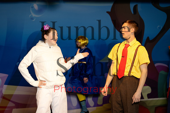 Youth theatre costumes and characters SpongeBob production