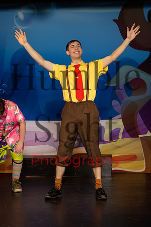 SpongeBob youth theatre rehearsal at Next Generation Theatre Maine