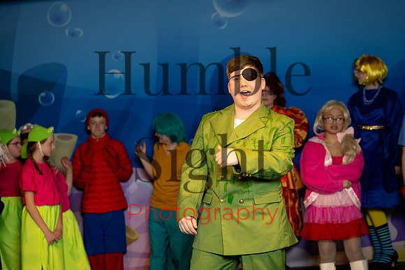 Youth theatre costumes and characters SpongeBob production