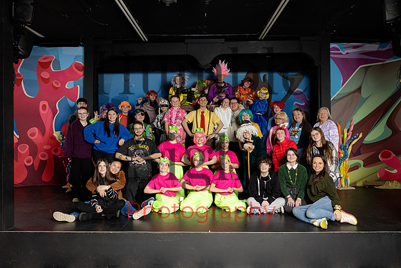 Next Generation Theatre SpongeBob rehearsal cast