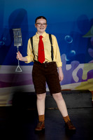 Youth theatre cast performing SpongeBob on stage