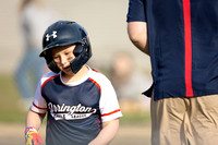 Baseball players competing at Holbrook Little League